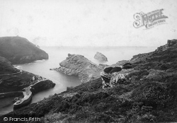 The Harbour And Profile Rock 1894, Boscastle