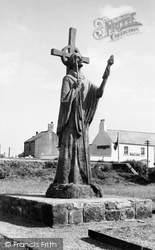 St Aidan's Statue c.1960, Holy Island